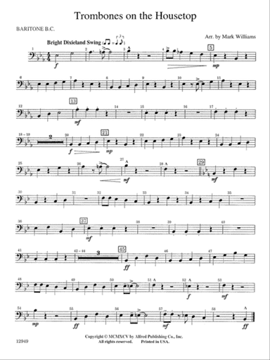 Trombones on the Housetop: Baritone B.C.