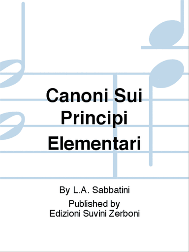 Canoni Sui Principi Elementari