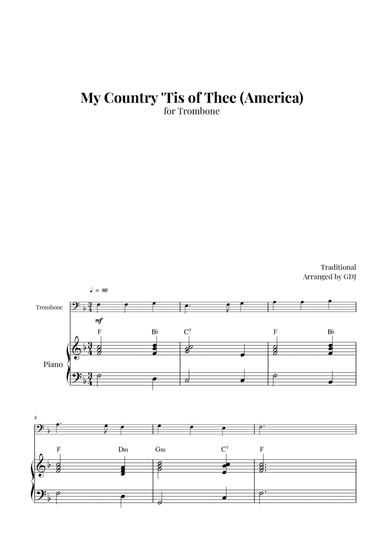 My Country 'Tis of Thee (America)