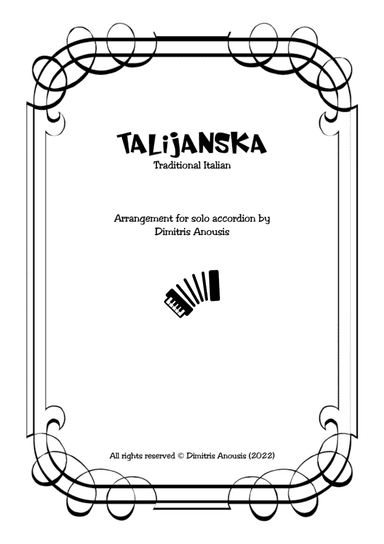 Talijanska (Traditional Italian) - Amazing solo accordion arrangement
