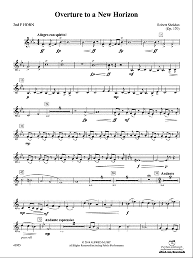 Overture to a New Horizon: 2nd F Horn