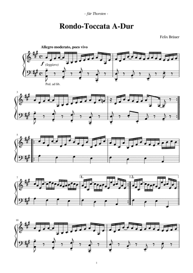 Rondo-Toccata in A-Dur