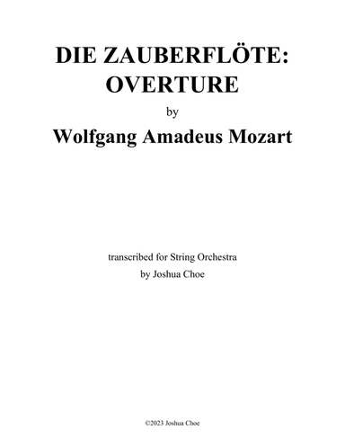 Die Zauberflöte: Overture