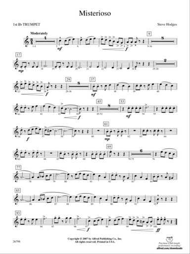 Misterioso: 1st B-flat Trumpet