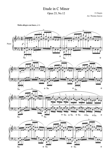 Etude C Minor "Ocean"