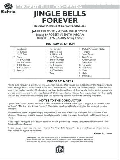 Jingle Bells Forever: Score