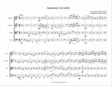 Immortal, Invisible, God Only Wise