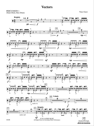 Vectors: 1st Percussion