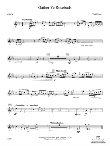 Gather Ye Rosebuds: Oboe