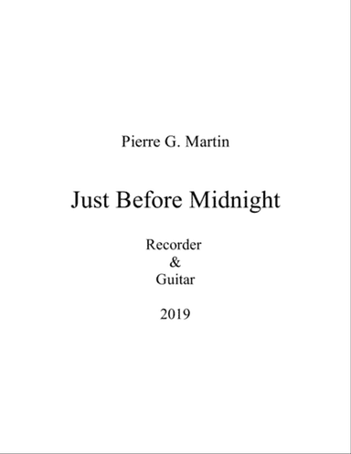 Just Before Midnight (recorder & guitar)