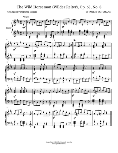 The Wild Horseman (Wilder Reiter), Op. 68, No. 8