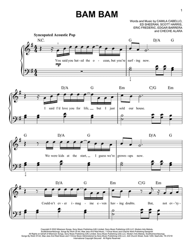 Bam Bam (feat. Ed Sheeran)