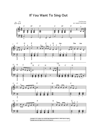 If You Want To Sing Out, Sing Out