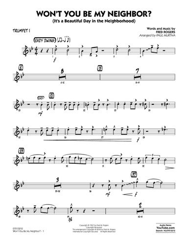 Won't You Be My Neighbor? - Trumpet 1