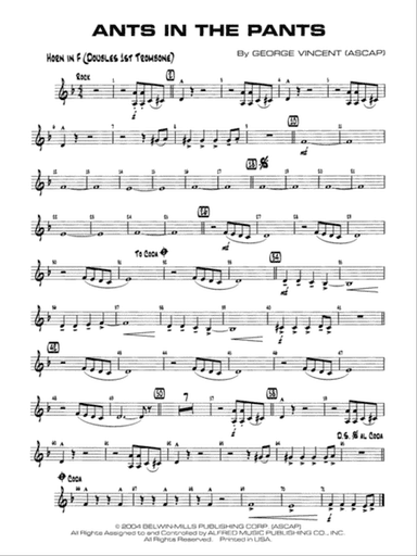 Ants in the Pants: 1st F Horn