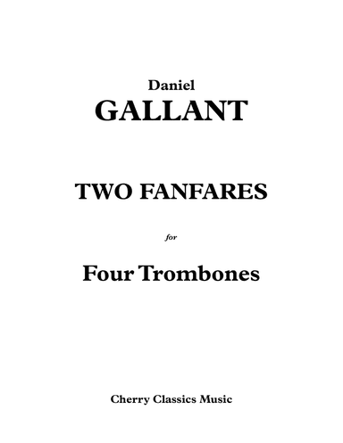 Two Fanfares for Four Trombones