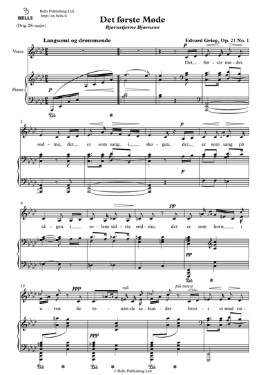 Det forste Mode, Op. 21 No. 1