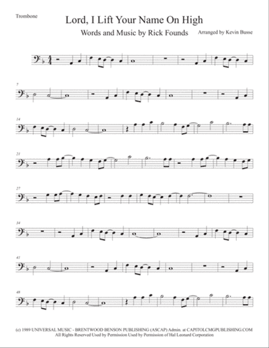 Lord, I Lift Your Name On High