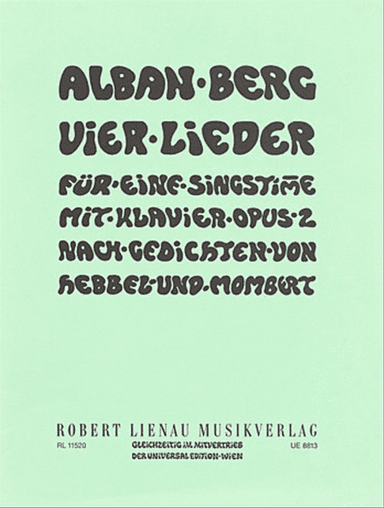 Songs, 4, Op. 2
