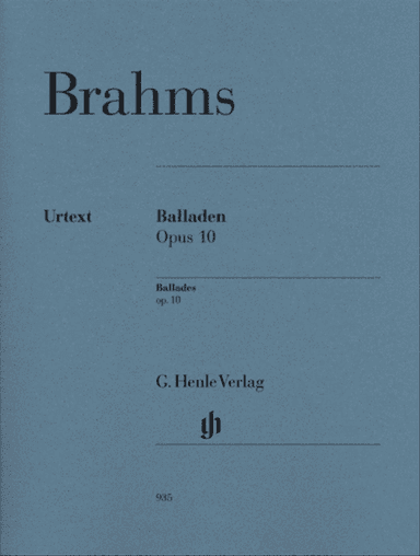 Brahms - Ballades Op 10 Piano Urtext