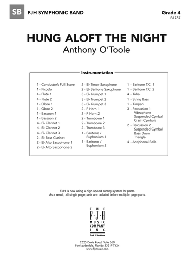 hung aloft the night: Score