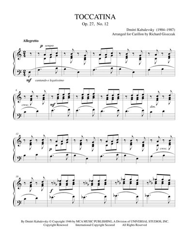Toccatina, Op. 27
