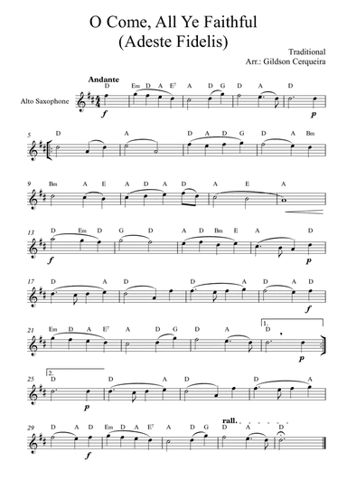 O Come, All Ye Faithful (Adeste Fidelis)