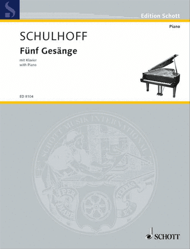 Fünf Gesänge mit Klavier