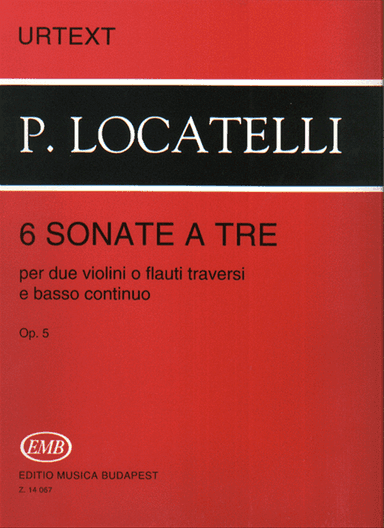6 Sonate a tre per due violini o flauti traversi e