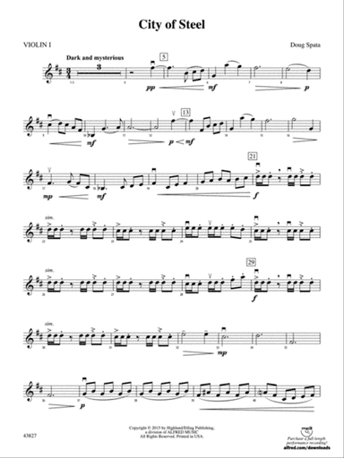City of Steel: 1st Violin