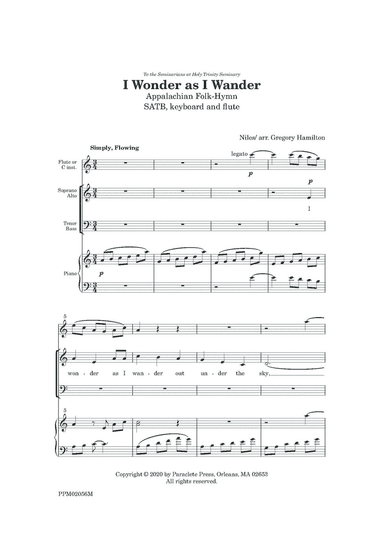 I Wonder as I Wander