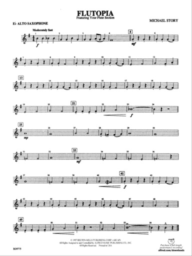 Flutopia (featuring your Flute Section): E-flat Alto Saxophone
