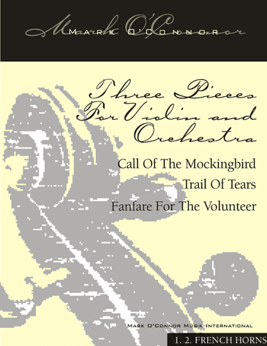 Three Pieces For Violin and Orchestra "Violin Concerto No. 2" (brass parts – violin and symphony o