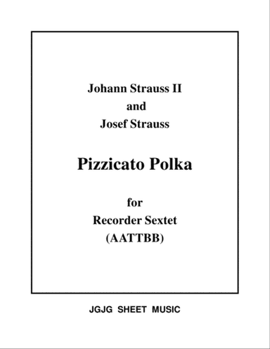 Pizzicato Polka for Recorder Sextet