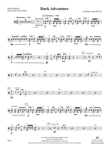 Dark Adventure: 1st Percussion