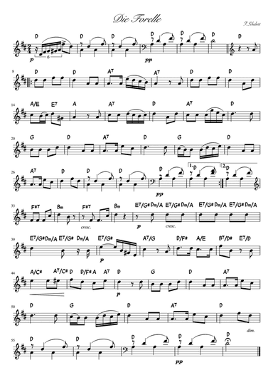 "Die Forelle" Ddur