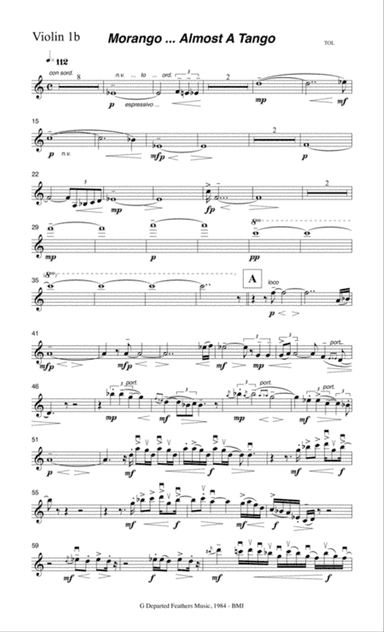 Morango ... almost a tango (1984 string orchestra) Violin 1b part