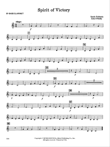 Spirit of Victory: B-flat Bass Clarinet