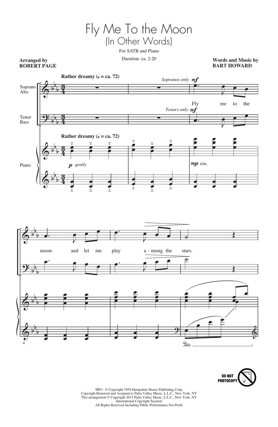 Fly Me To The Moon (In Other Words)