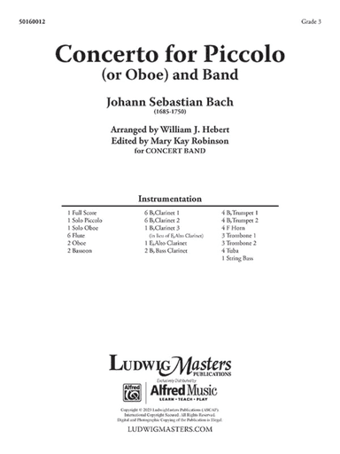 Concerto for Piccolo or Oboe and Band