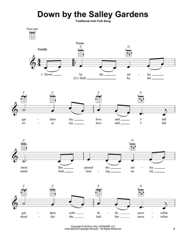 Down By The Salley Gardens