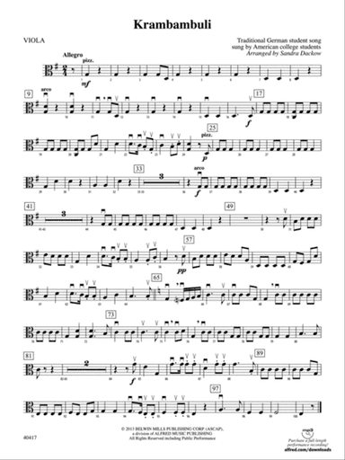 Krambambuli: Viola