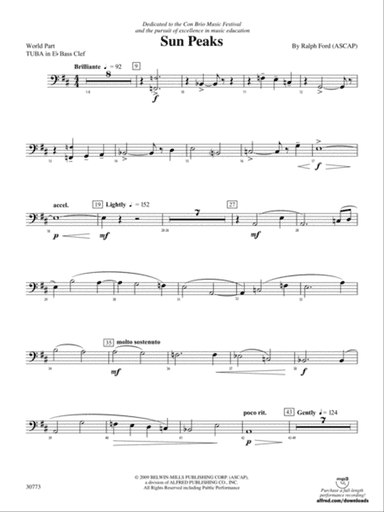 Sun Peaks: (wp) E-flat Tuba B.C.