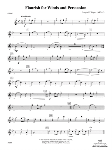 Flourish for Winds and Percussion: Oboe