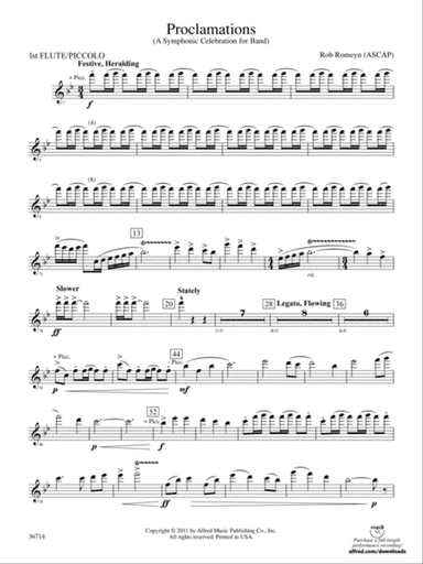 Proclamations: Flute