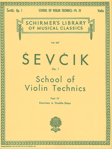 School of Violin Technics, Op. 1 – Book 4
