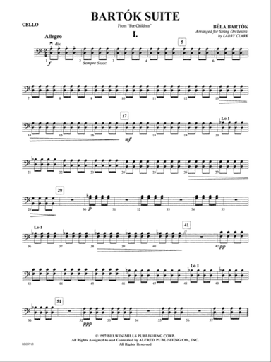 Bartók Suite: Cello