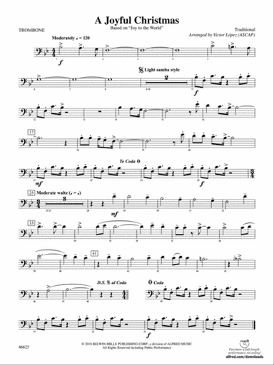 A Joyful Christmas: 1st Trombone