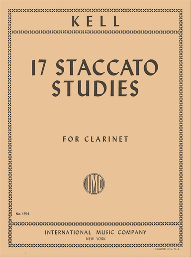 17 Staccato Studies for Clarinet