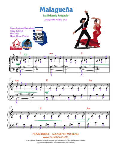 Malagueña - EASY PIANO